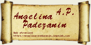 Angelina Padežanin vizit kartica